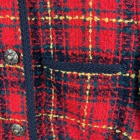 VINTAGE Lord&Taylor Bouclé Knit Jacket Size10 - Picture 4 of 9